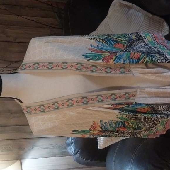 Flying Tomato Bohemian Floral Print Kimono Size S/M - Picture 2 of 8